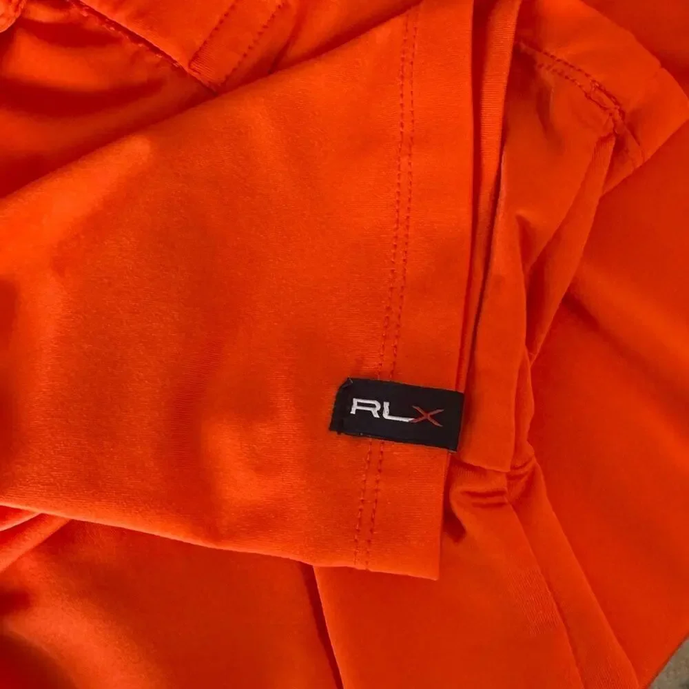 RLX‎ Ralph Lauren Sport Polo Shirt Size L Orange Golf Athletic Preppy Summer